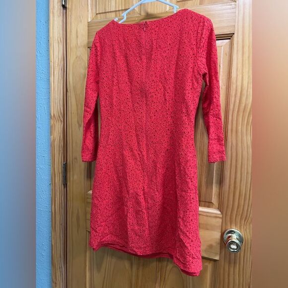 Giani Bini size 4 coral lace midi dress - Picture 5 of 5